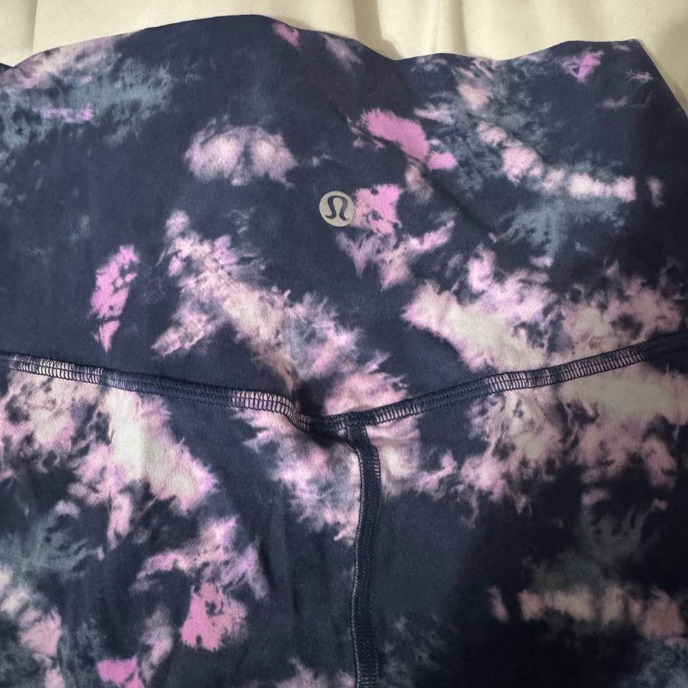 lululemon athletica Tie-Dye Leggings - Pink and Blue